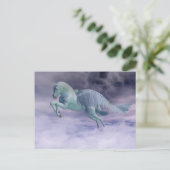 Carte Postale Le Pegasus à travers les nuages de tempête (Debout devant)