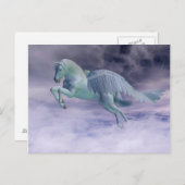 Carte Postale Le Pegasus à travers les nuages de tempête (Devant / Derrière)