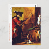 Carte Postale Le peintre singe (Devant / Derrière)