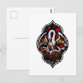 Carte Postale Le pélican comme symbole chrétien (Devant / Derrière)