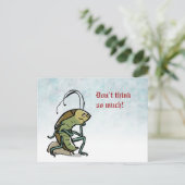 Carte Postale le penseur - personnalisable (Debout devant)