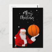 Carte Postale Le Père Noël joue avec Noël (Devant / Derrière)