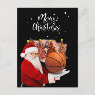 Carte Postale Le Père Noël joue avec Noël