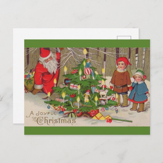 Carte Postale Le Père Noël Victorien Un Noël Joyeux (Devant / Derrière)