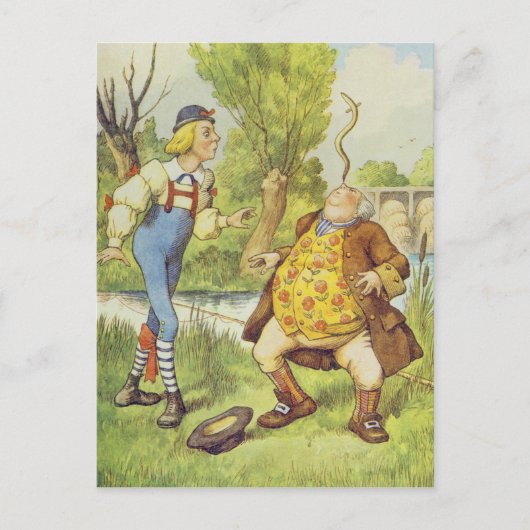 Carte Postale Le père William Balancing a Eel on his Nez (Devant)