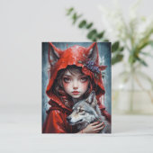 Carte Postale - Le petit chaperon rouge (Debout devant)