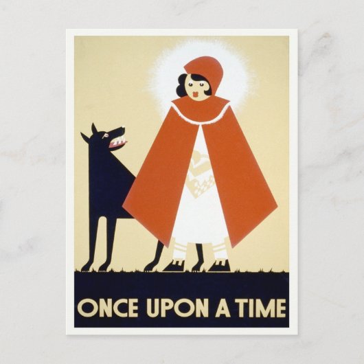 Carte Postale Le Petit Chaperon rouge, 1936 (Devant)