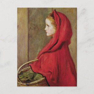 Carte Postale Le Petit Chaperon rouge par John Everett Millais