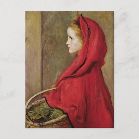 Carte Postale Le Petit Chaperon rouge par John Everett Millais (Devant)