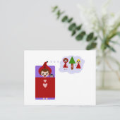 Carte Postale Le Petit Chaperon Rouge rêve grand (Debout devant)