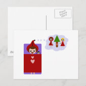 Carte Postale Le Petit Chaperon Rouge rêve grand (Devant / Derrière)