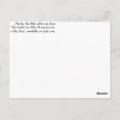 Carte Postale Le Petit Chat Blanc (Dos)