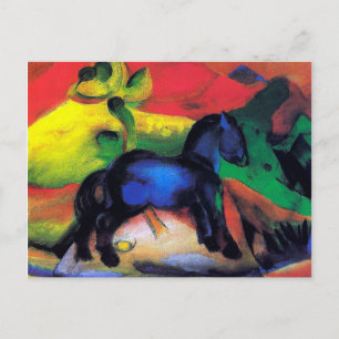 Carte Postale Le petit cheval bleu de Franz Marc