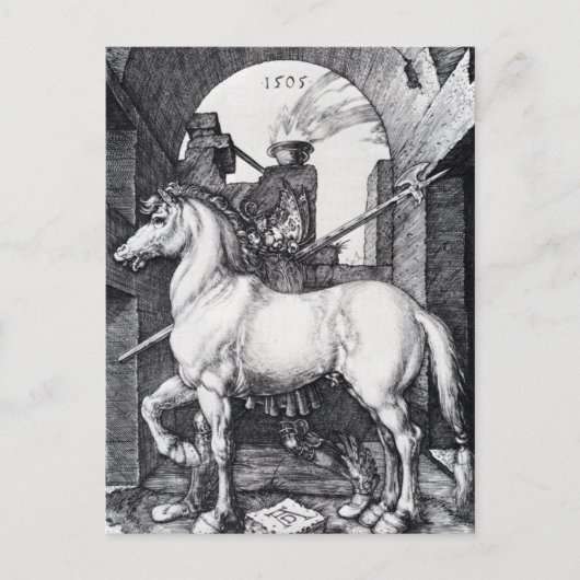 Carte Postale Le petit cheval d'Albrecht Durer (Devant)
