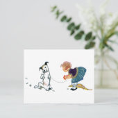 Carte Postale Le petit chien Dancing Jig pour fille (Debout devant)