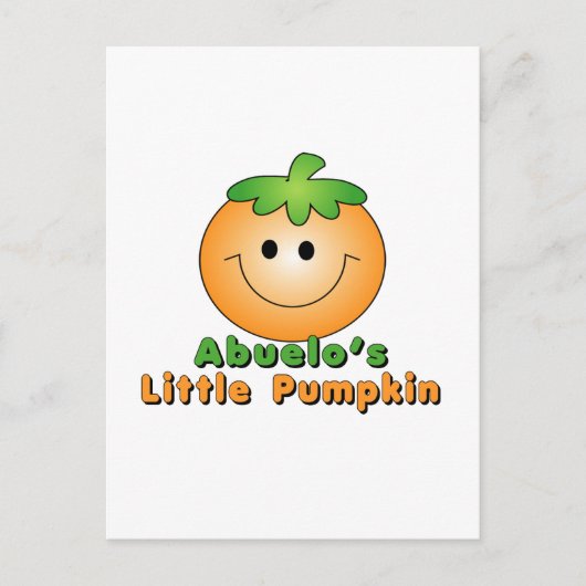 Carte Postale Le petit citrouille d'Abuelo (Devant)