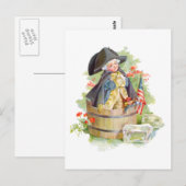 Carte Postale Le petit George Washington traversant le Delaware (Devant / Derrière)