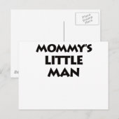 Carte Postale Le petit homme de maman (Devant / Derrière)