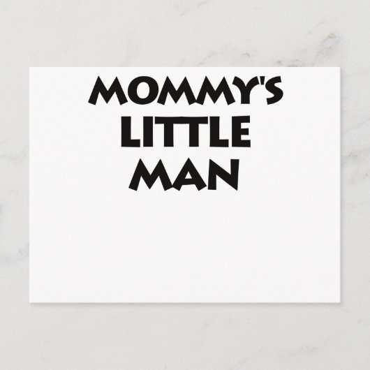 Carte Postale Le petit homme de maman (Devant)