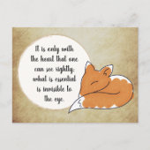 Carte Postale Le Petit Prince Zitat (Devant)