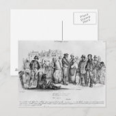 Carte Postale Le peuple émancipé, de 'La Caricature' (Devant / Derrière)