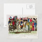 Carte Postale Le peuple parisien acclamant Napoléon (Devant / Derrière)