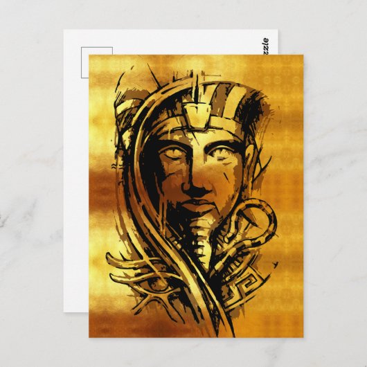 Carte Postale Le pharaon d'or (Devant / Derrière)