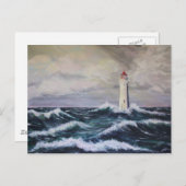 Carte Postale Le phare (Devant / Derrière)