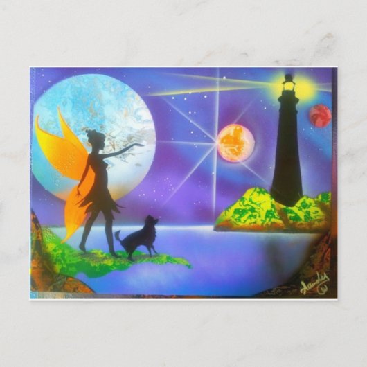 Carte Postale Le phare (Devant)
