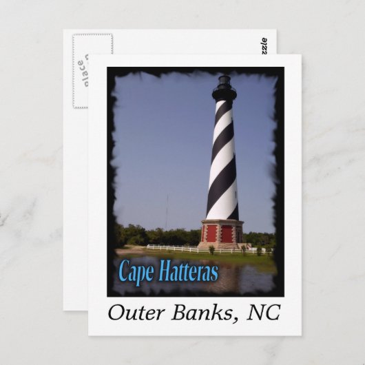 Carte Postale Le phare de Cape Hatteras (Devant / Derrière)