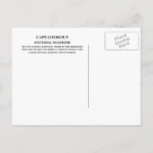 Carte Postale Le phare de Cape Lookout à la nuit (Dos)