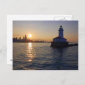 Carte Postale Le phare de Chicago (Devant / Derrière)