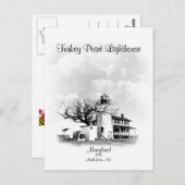 Carte Postale Le phare de Turkey Point - Maryland (Devant / Derrière)
