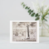 Carte Postale Le phare Eddystone, gravé par Hendrick Hul (Debout devant)