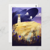 Carte Postale Le phare et le nuage (Devant / Derrière)