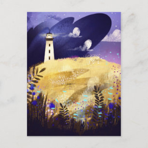 Carte Postale Le phare et le nuage