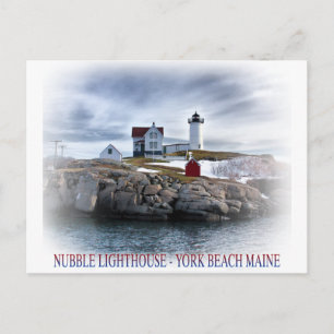 Carte Postale Le phare "Nubble" Cape Neddick York, Maine