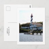 Carte Postale Le phare, St Augustine (Devant / Derrière)