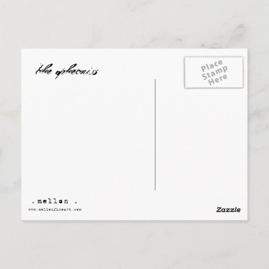 Carte Postale le phénix (Dos)