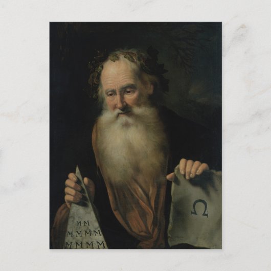 Carte Postale Le philosophe, 1686 (Devant)