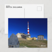 Carte Postale Le pic du mont Botev Bulgarie (Devant / Derrière)