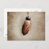 Carte Postale Le pied de lapin chanceux Brown (Devant / Derrière)