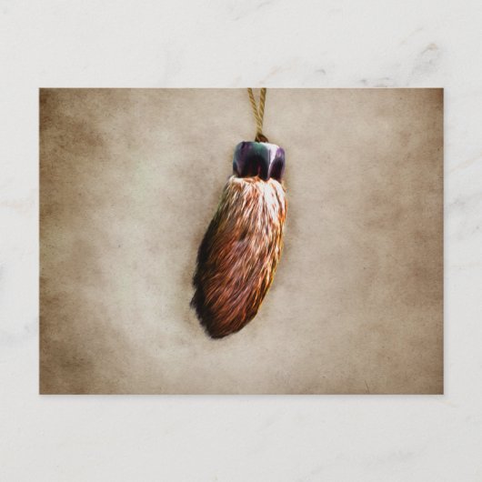 Carte Postale Le pied de lapin chanceux Brown (Devant)