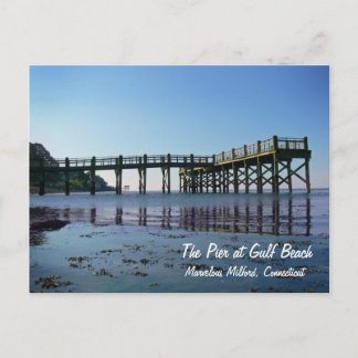 Carte Postale Le pilier à la plage de Golfe