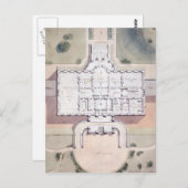 Carte Postale Le plan du président de la Maison-Blanche, Washing (Devant / Derrière)