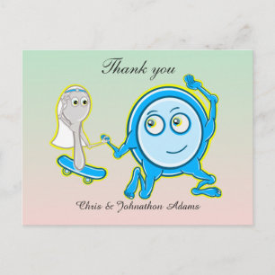 Carte Postale Le plat disparut avec le Merci Mariage à cuillère