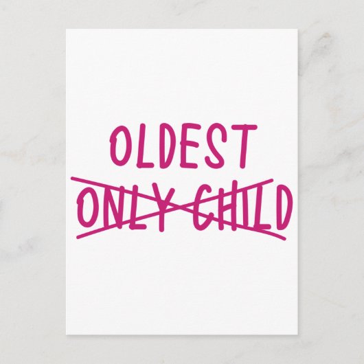 Carte Postale Le plus âgé avec un seul enfant traversé (Devant)