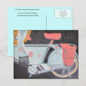 CARTE POSTALE LE PLUS BEAU VÉLO DE PARIS (Devant / Derrière)