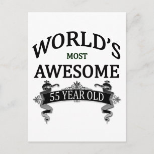 Carte Postale Le plus génial du monde 55 ans