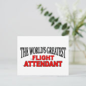 Carte Postale Le plus grand agent de bord du monde (Debout devant)